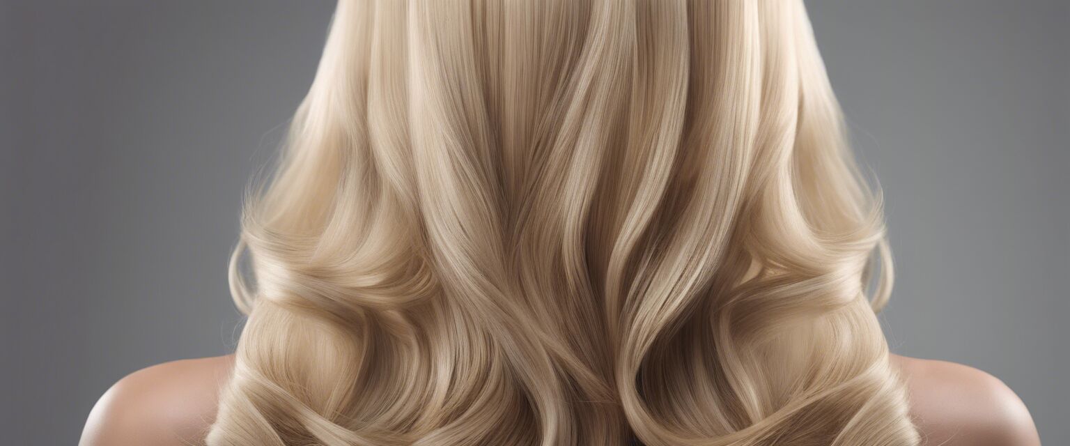 Luxurious blonde hair weaves